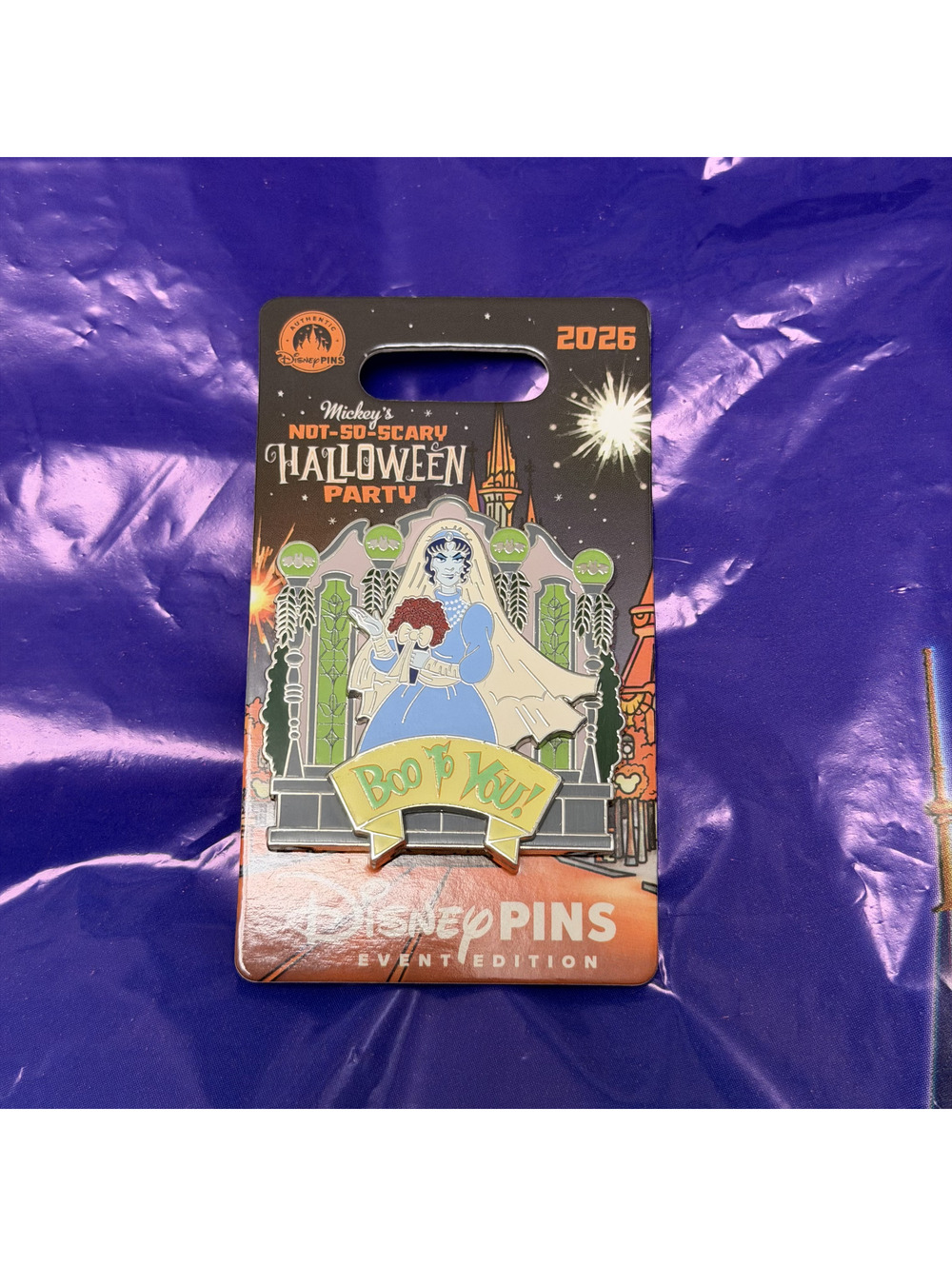 Mickey's Not So Scary Halloween Party 2026 Boo To You Constance Hatchaway Pin